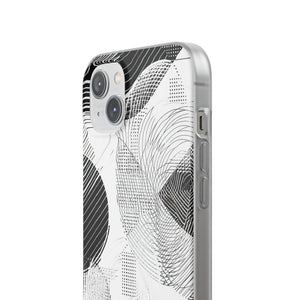 Monochrome Dynamics | Flexible Phone Case for iPhone