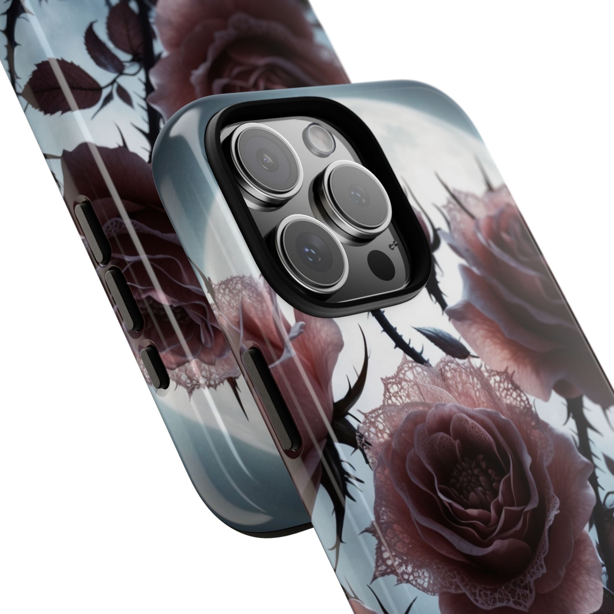 Luminous Rose Thorns iPhone 16 Pro Max Case - Tough