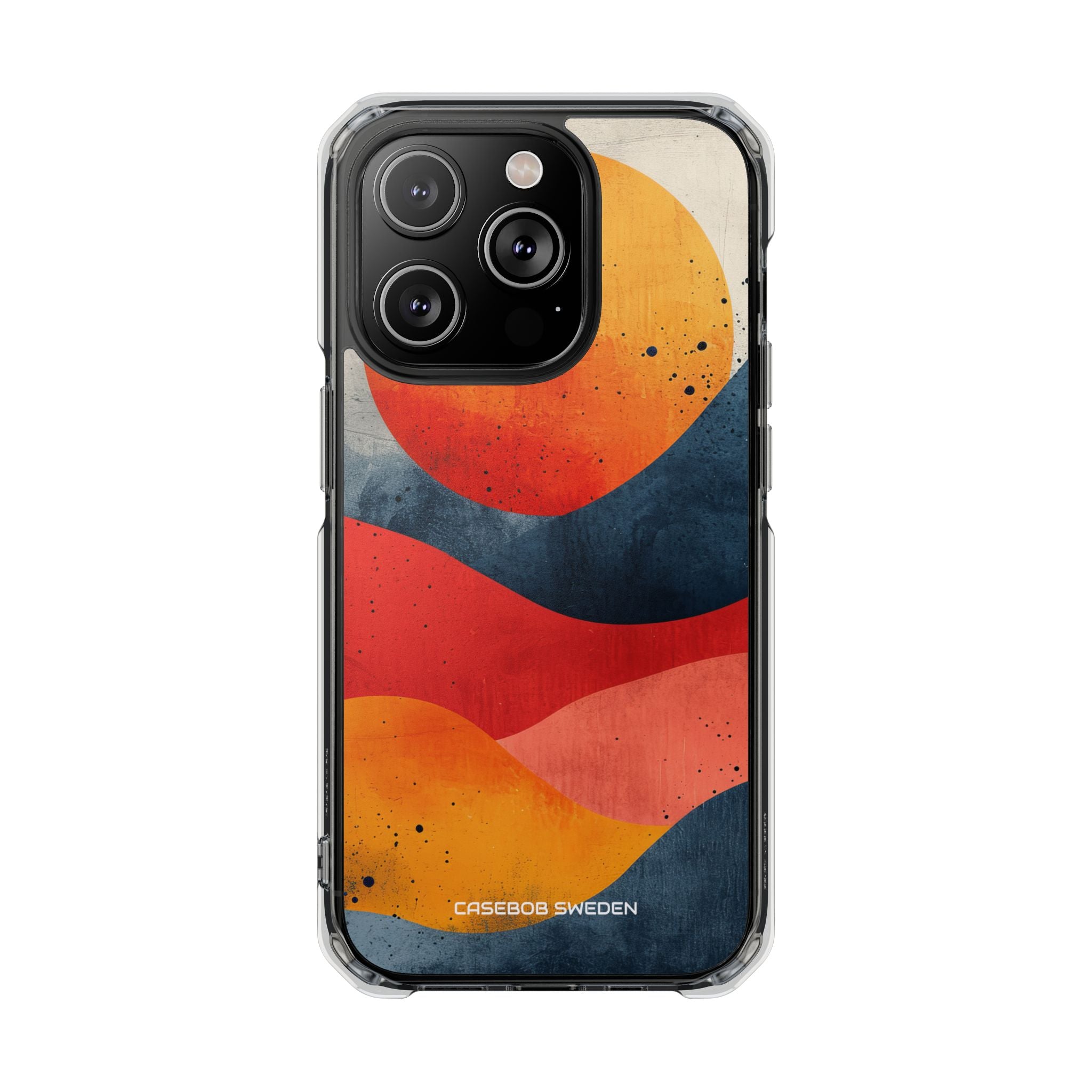 Sunburst Waves - Clear Impact iPhone 14 Phone Case