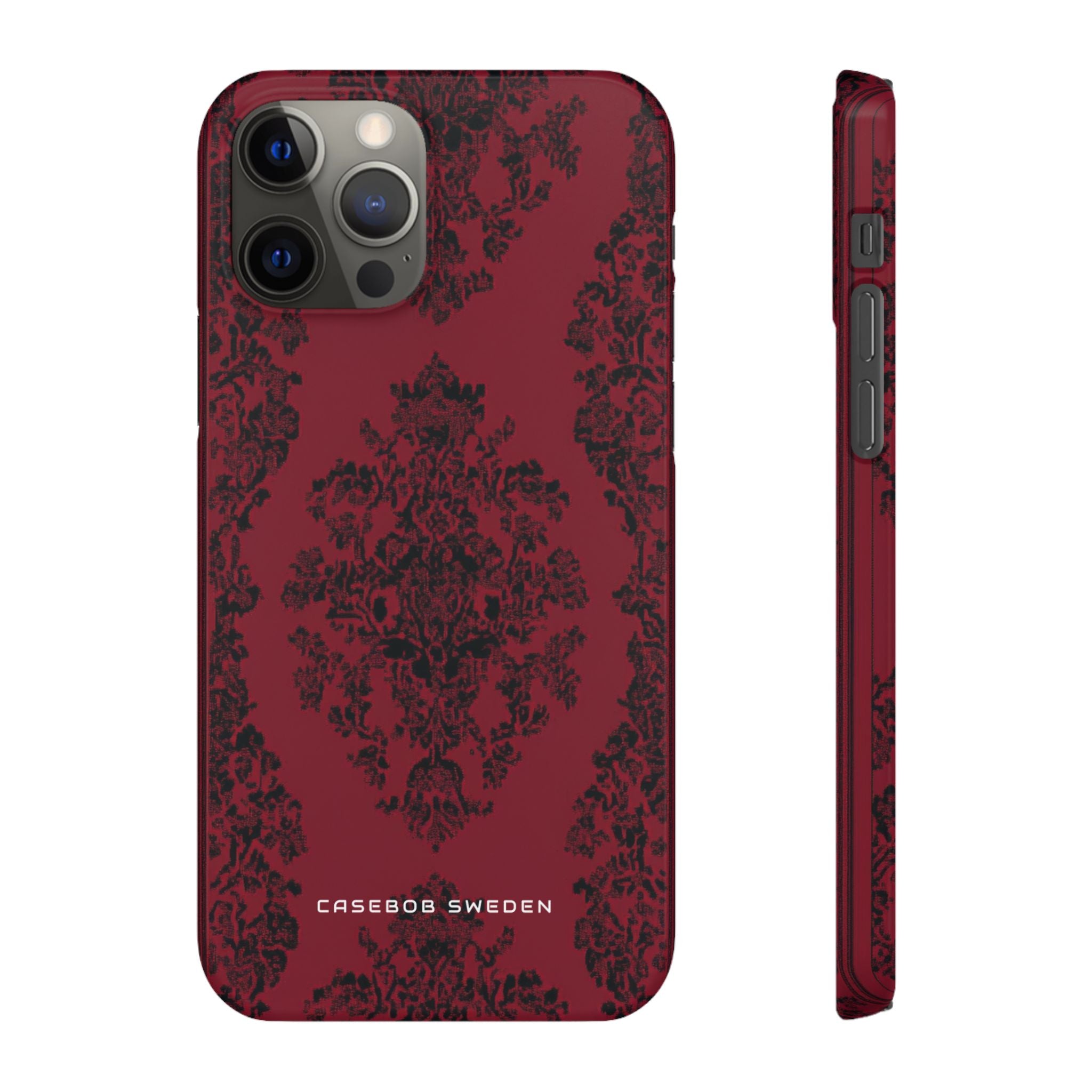 Gothic Crimson Elegance iPhone 12 - Schlanke Handyhülle