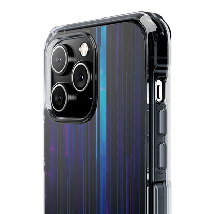 Neon Glitch Stripes iPhone 14 - Impact Clear+