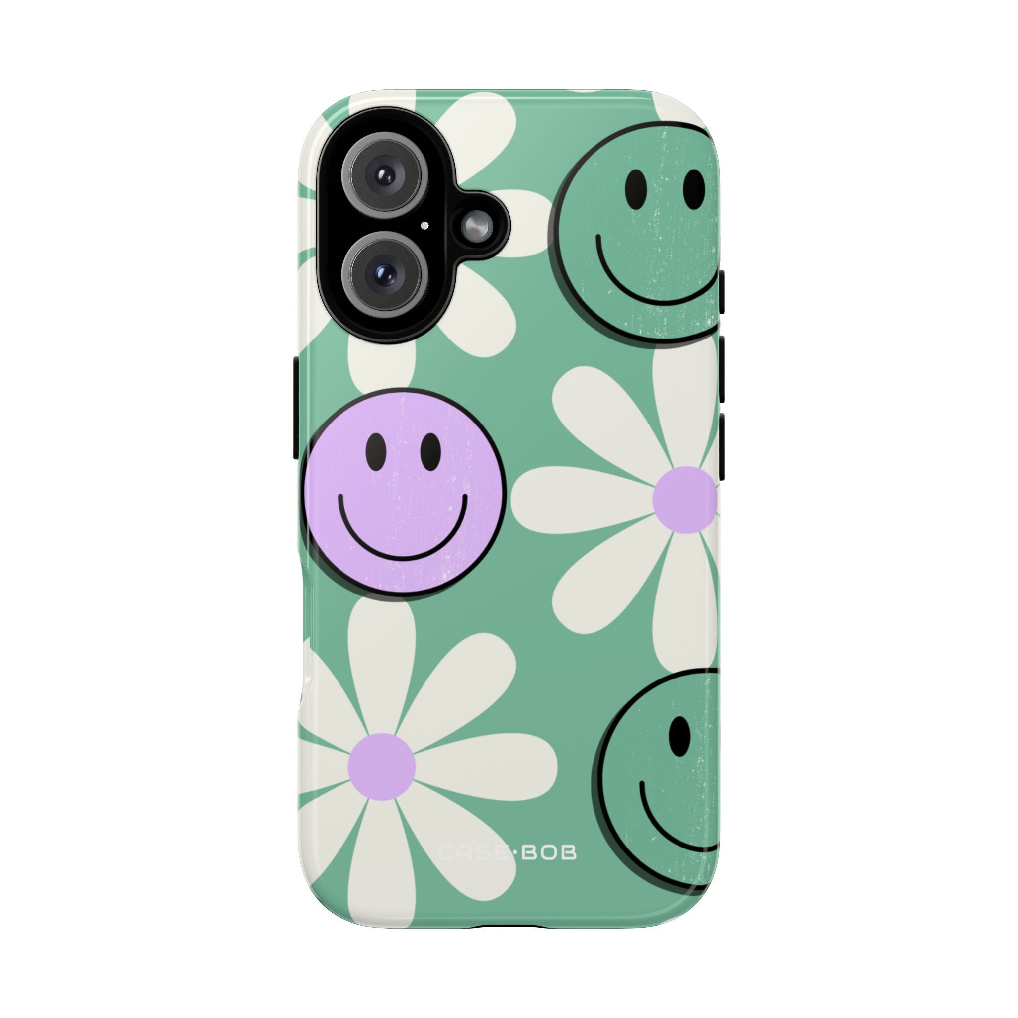 Smiley Daisy Glow iPhone 16 Pro Case - Tough