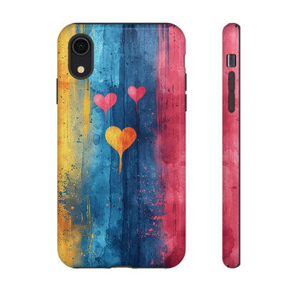 Watercolor Stripe Bliss - Protective Phone Case