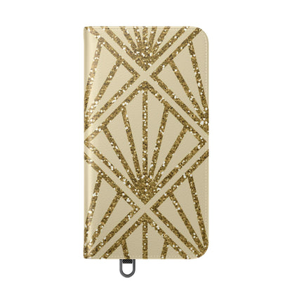 Golden Fan Sparkle - Samsung S24 Plus Case - Wallet