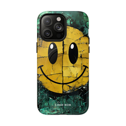 Cracked Smiley iPhone 14 Pro Max Case - Tough+