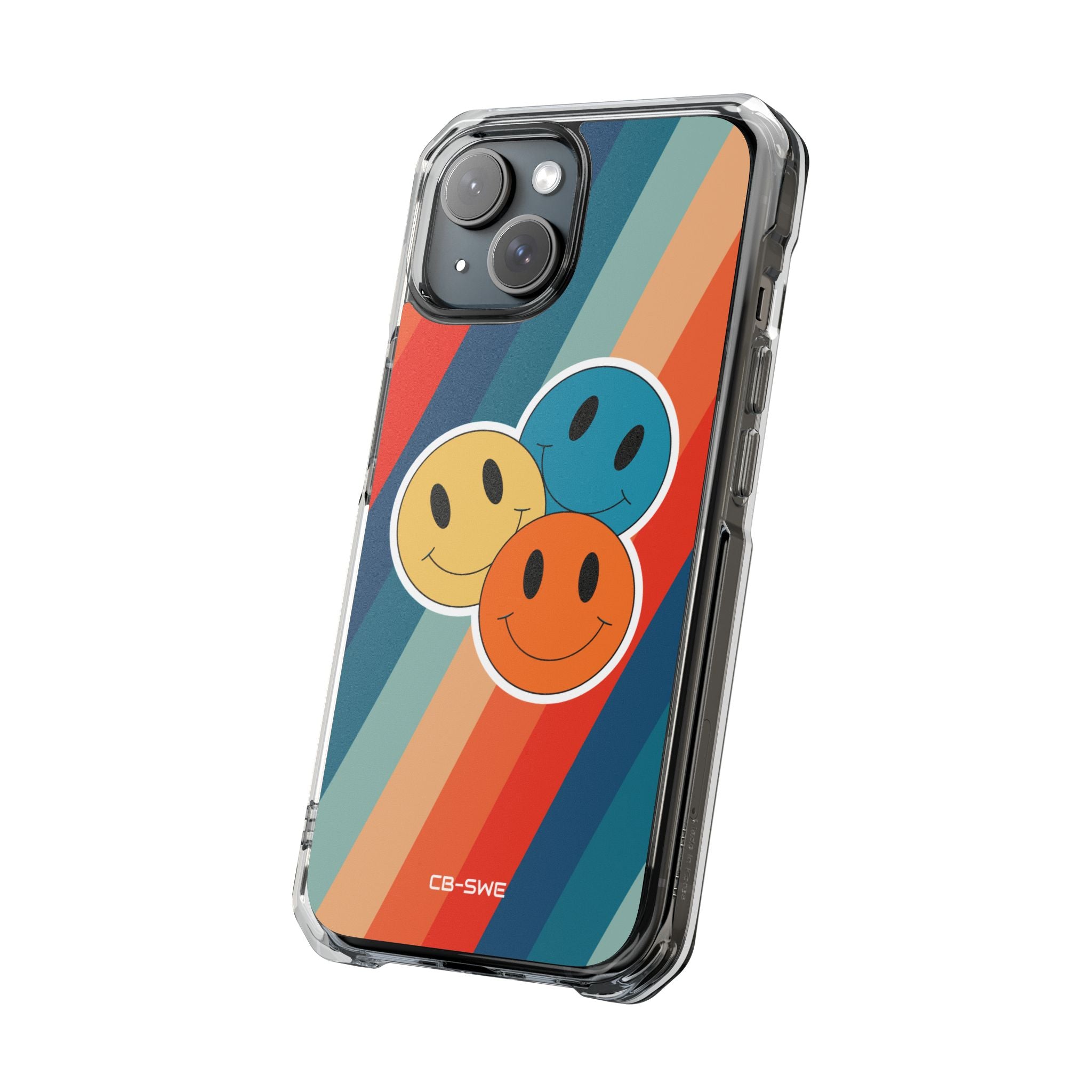 Retro Smiley Harmony iPhone Case - Impact