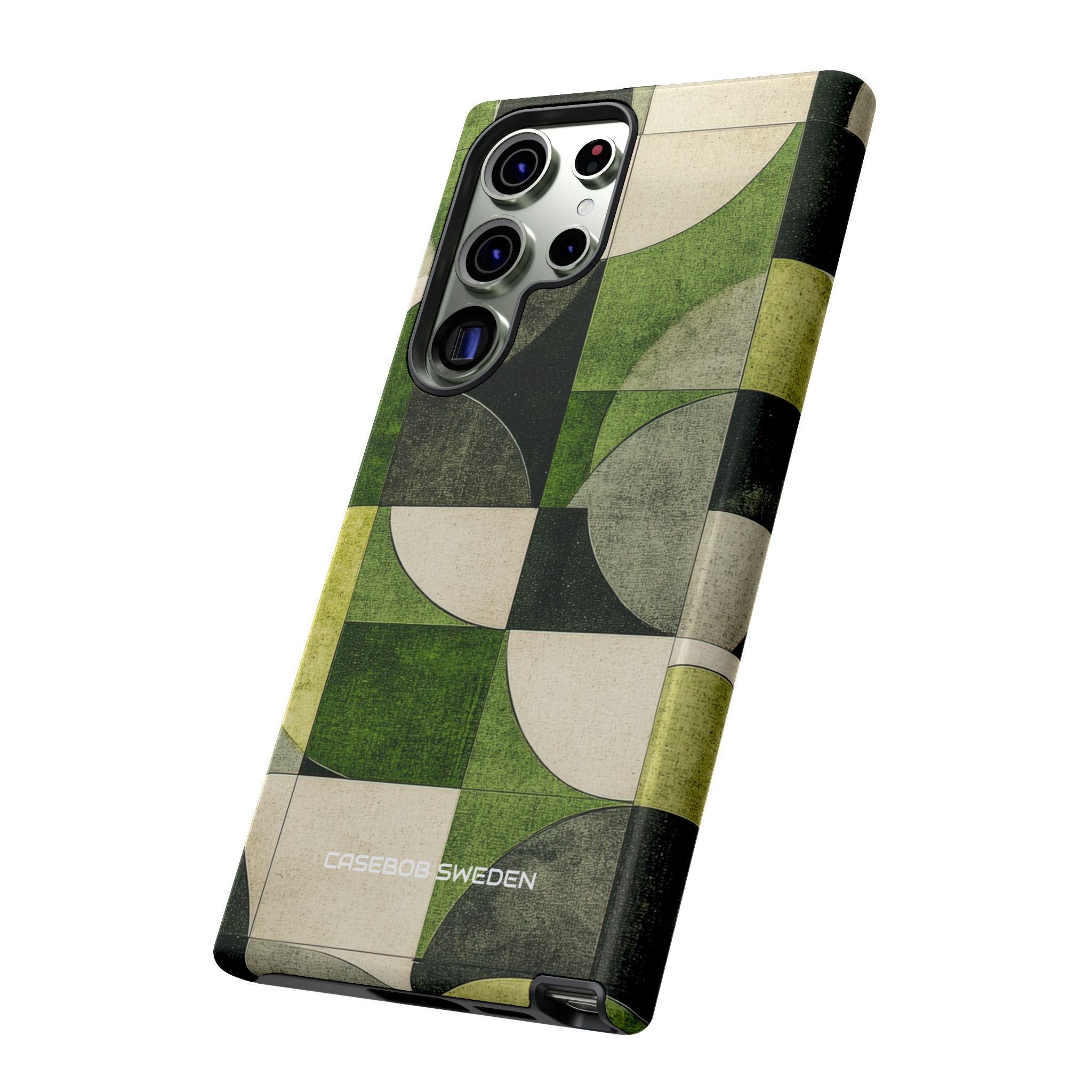 Green Geometric Harmony - Tough Samsung S23 Phone Case