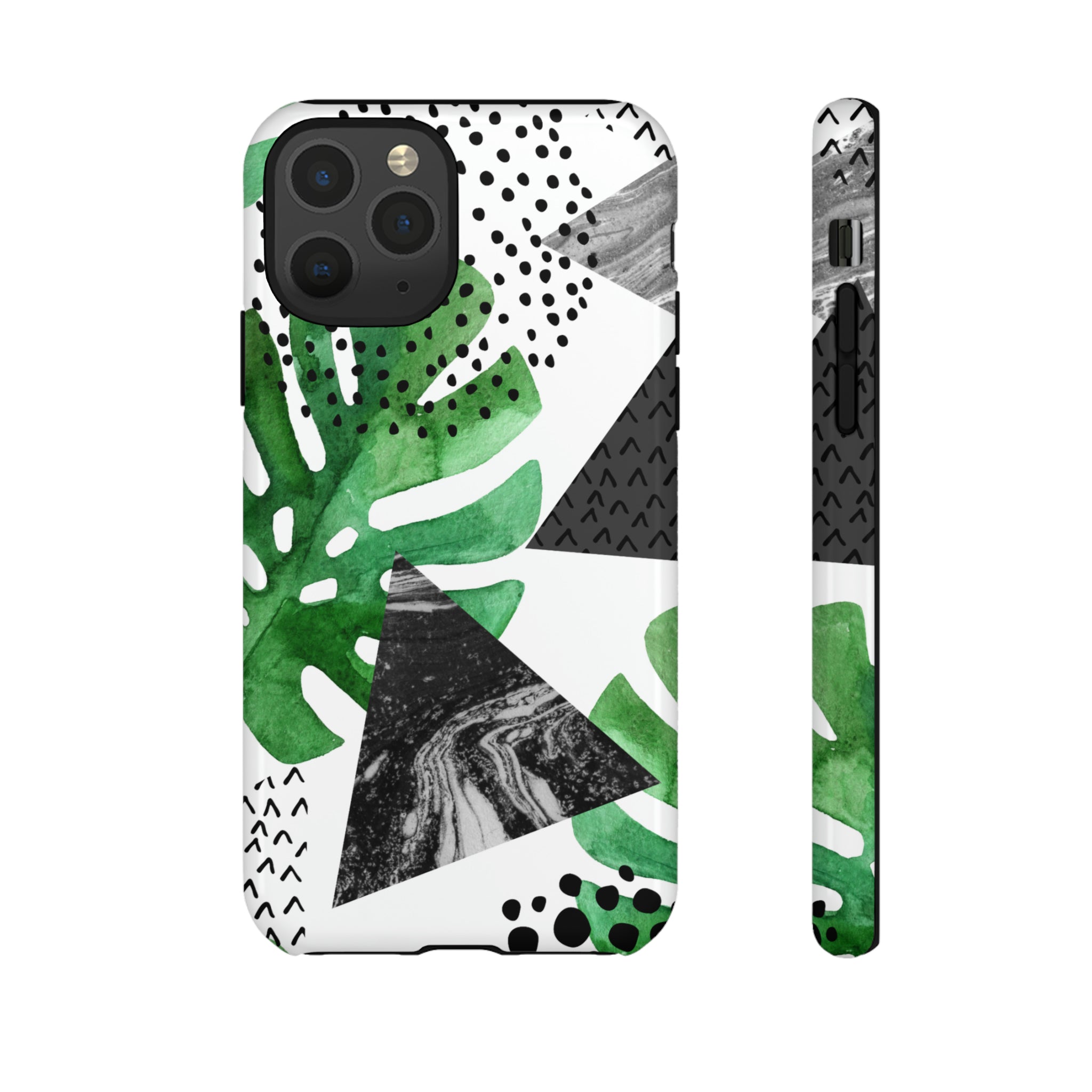 Grunge Green Tropical - Protective Phone Case