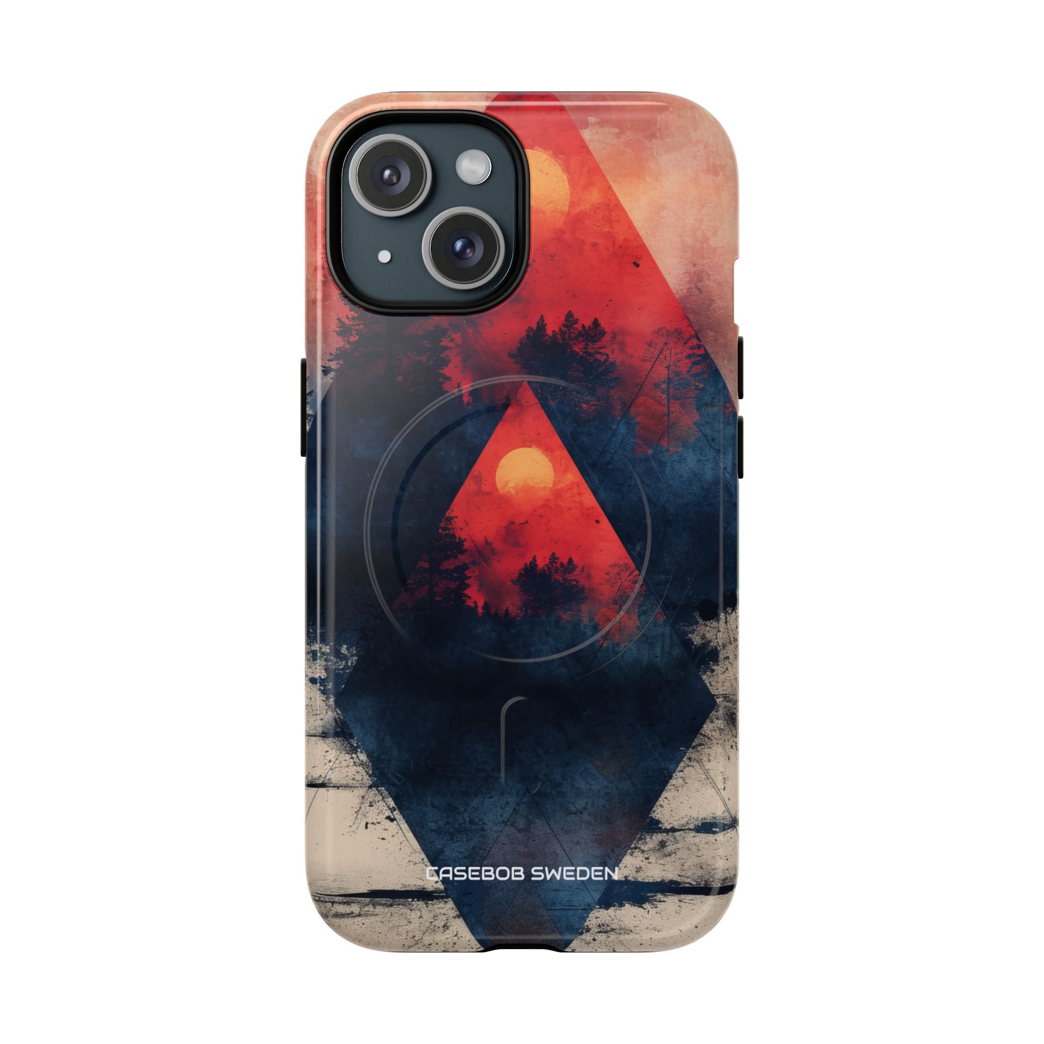 Red Sky Serenity - Tough + MagSafe® iPhone 15 Phone Case