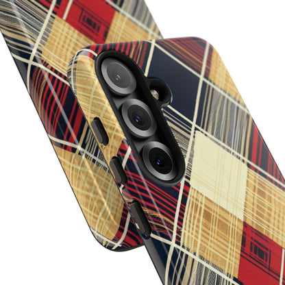 Plaid Diamond Tapestry Samsung S25 – Tough