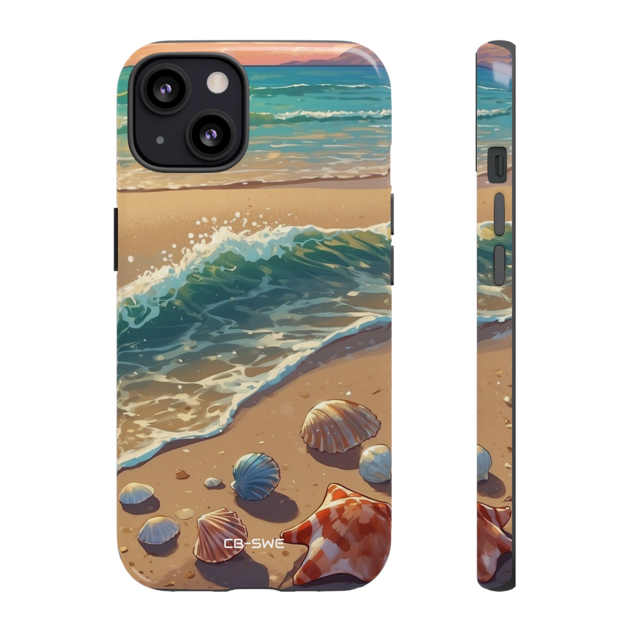 Seashells Kiss Shore - iPhone Case