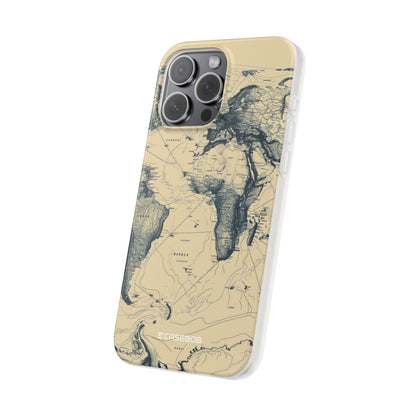 Vintage World Map | Flexible Phone Case for iPhone