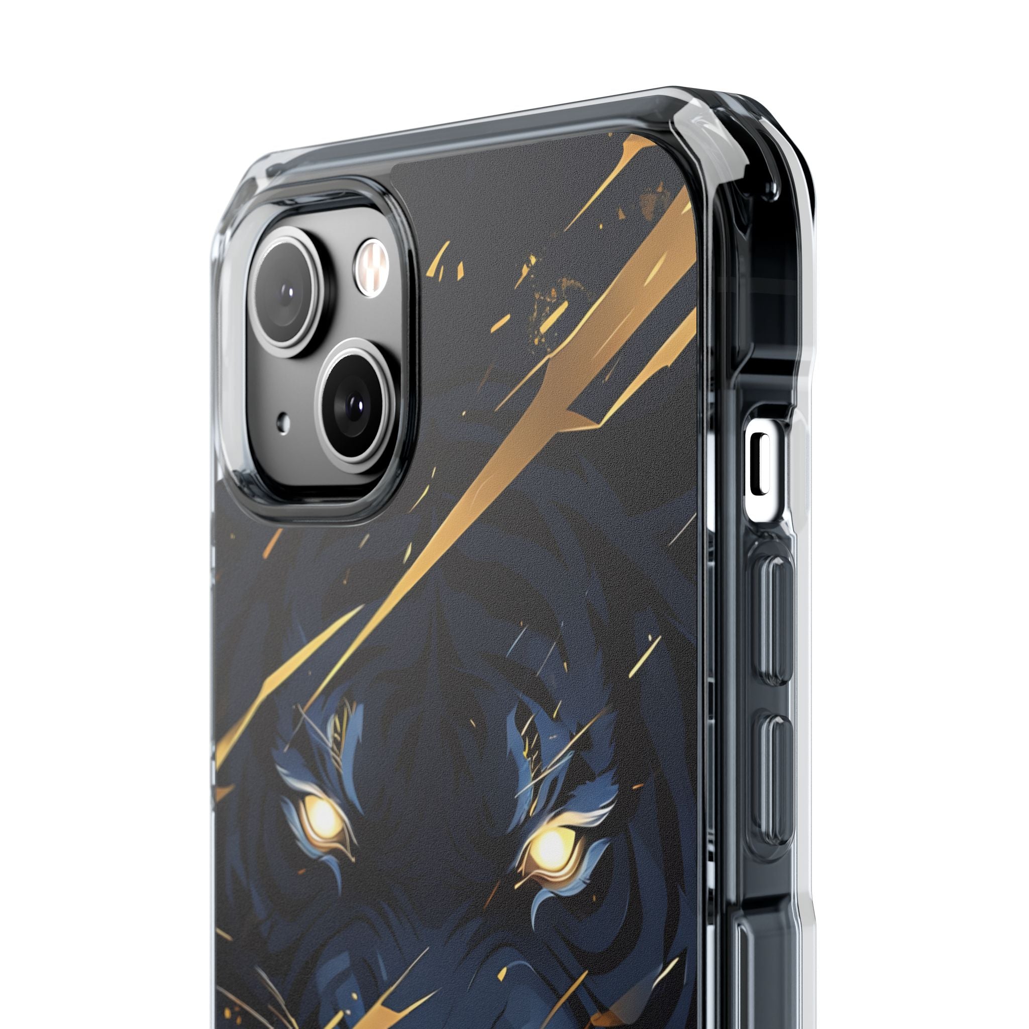 Tiger's Glowing Gaze iPhone Case - Impact