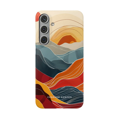 Harmonic Flow of Lines and Color Samsung S24 - Slim Phone Case