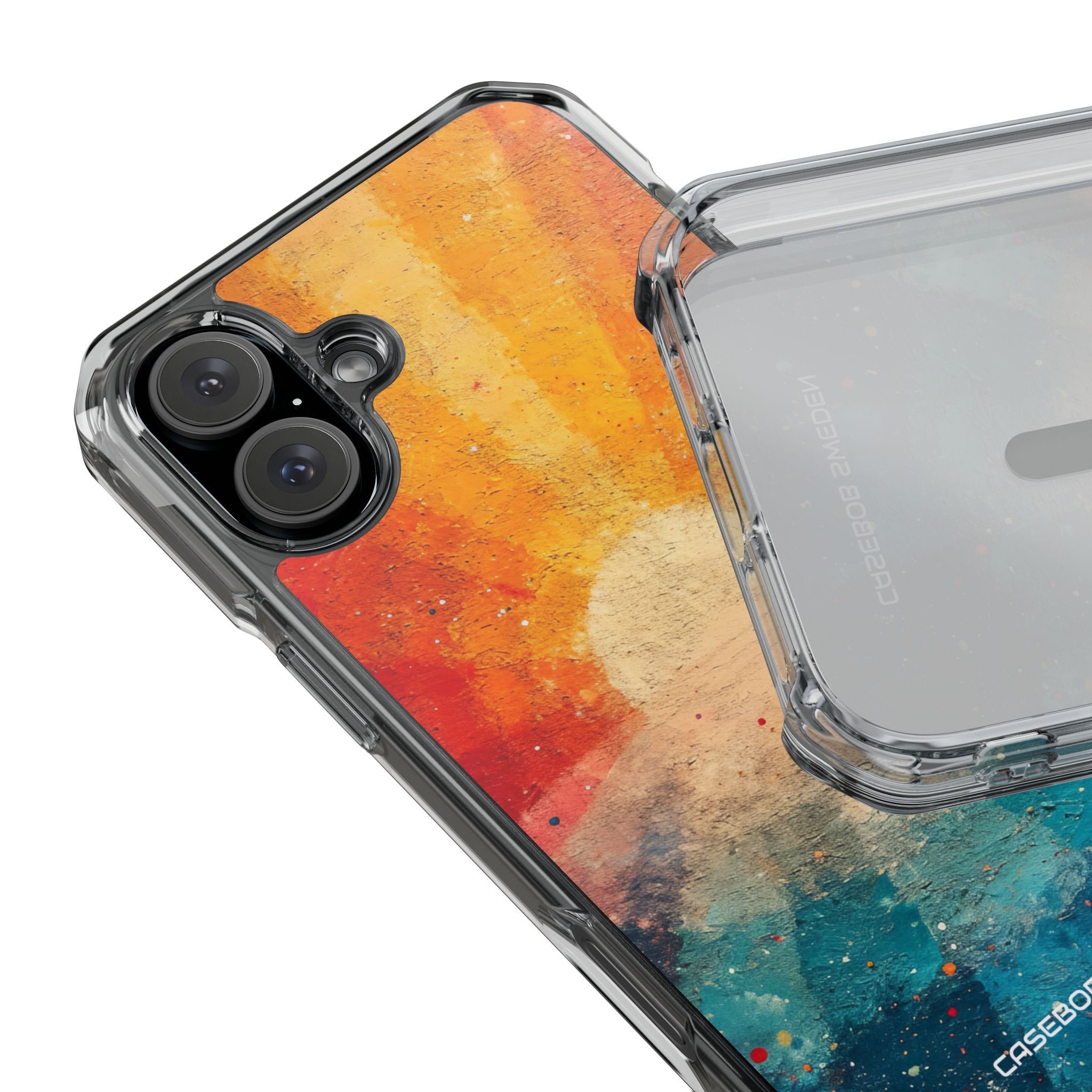 Sunburst Energy - Clear Impact iPhone 16 Phone Case