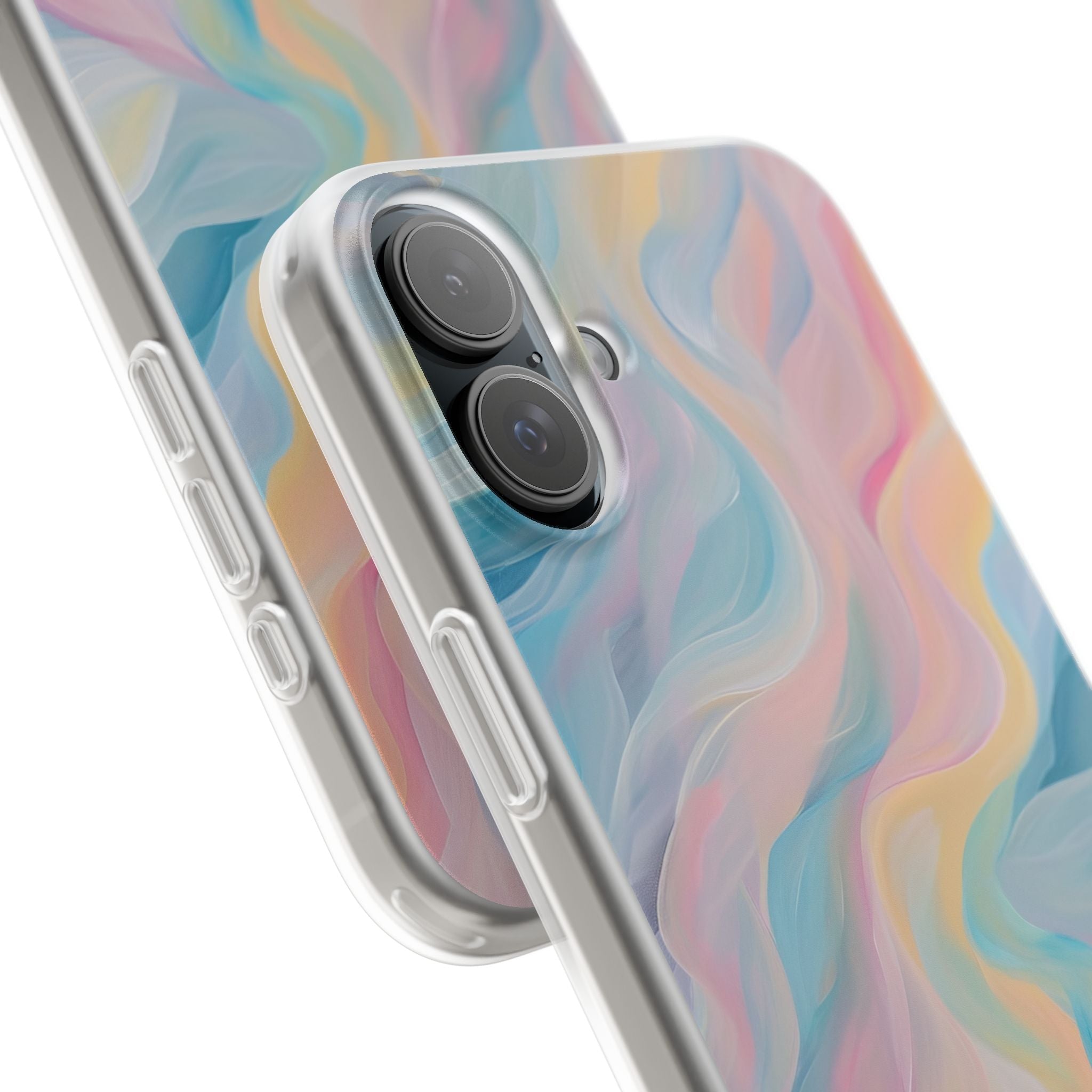 Dreamy Pastel Swirls - Flexi iPhone 16 Phone Case