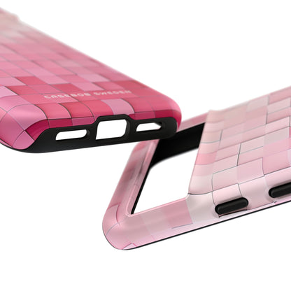 Gradient Pink Mosaic Google Pixel 8 - Tough Phone Case