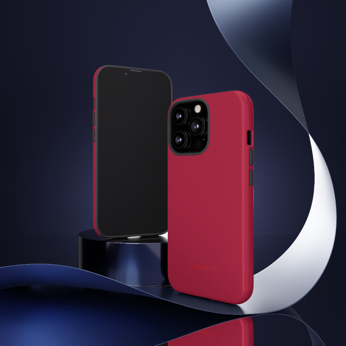 Bright Red Maroon - Protective Phone Case