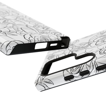 Intricate Rose Sketches - Samsung Case