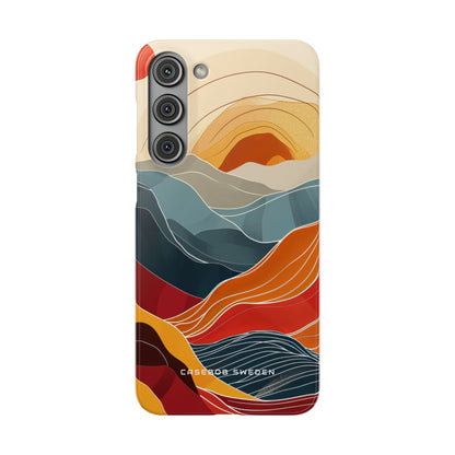 Harmonic Flow of Lines and Color Samsung S23 - Slim Phone Case