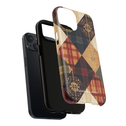 Rustic Geometric Patchwork Harmony iPhone 14 | Tough+ Phone Case