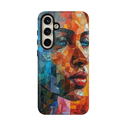 Geometric Fusion Lady - Protective Phone Case