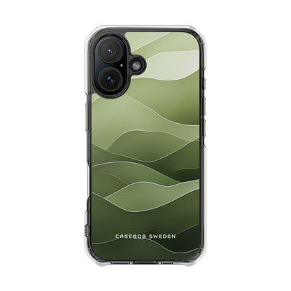 Gradient Emerald Drift iPhone 16 - Clear Impact Phone Case