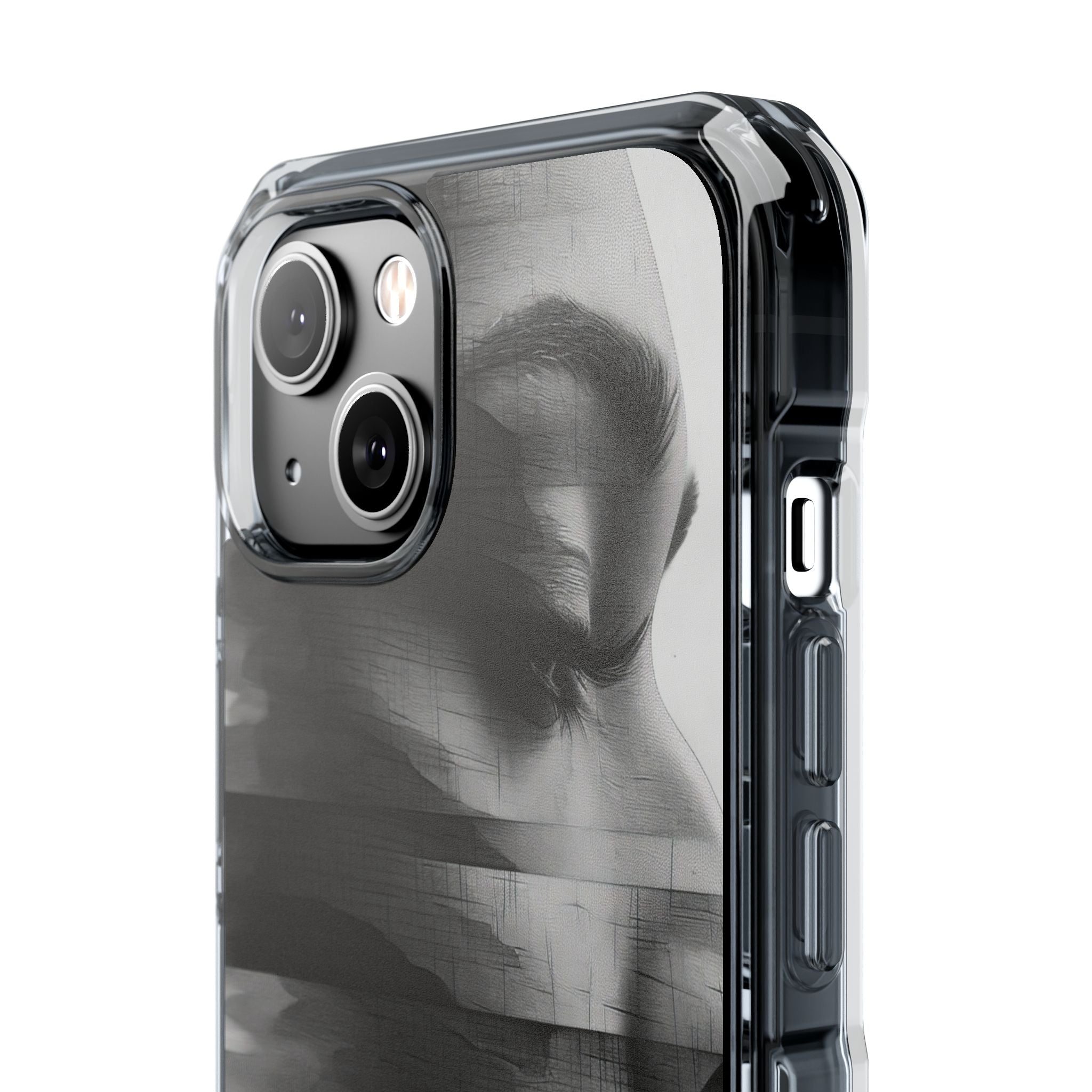 Abstract Glitch Portrait - Phone Case for iPhone