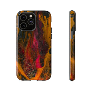 Bon Fire Ink Art iPhone Case (Protective) iPhone 14 Pro Max Glossy Phone Case