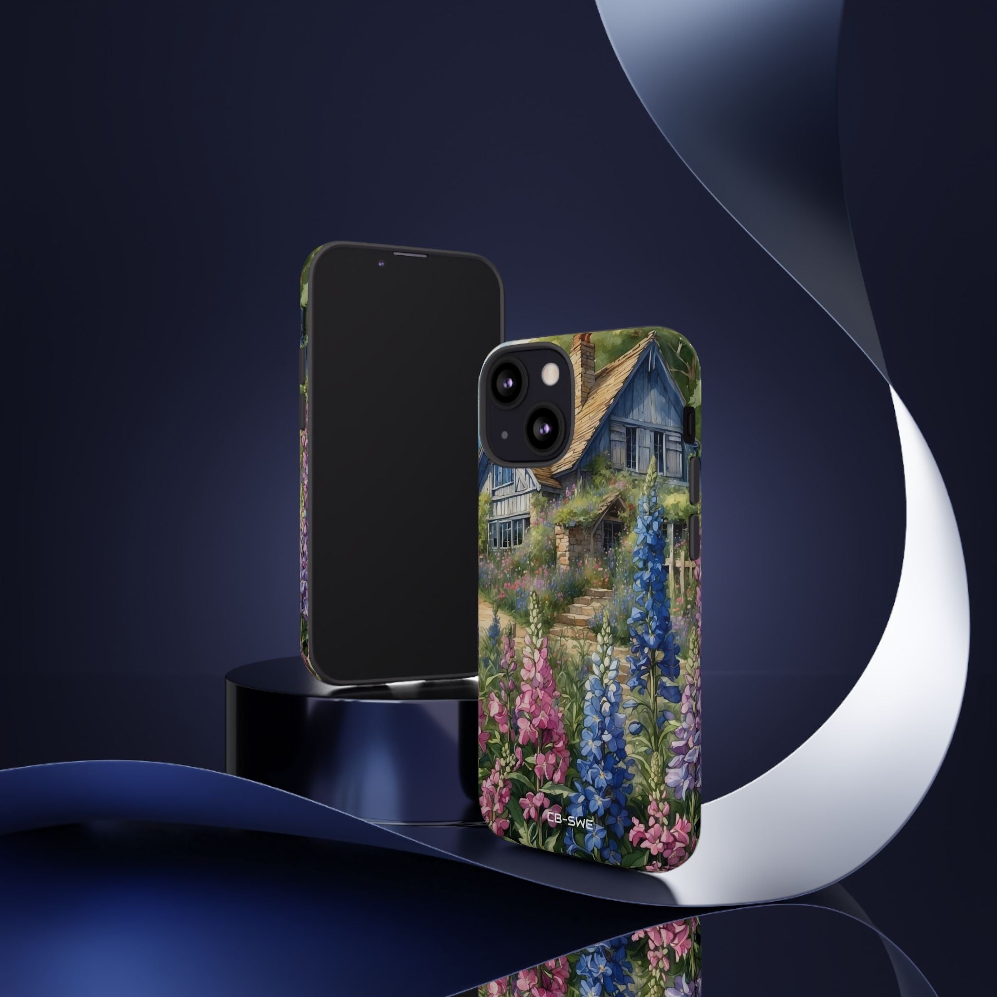 Cottage Surrounded Blossoms - iPhone Case