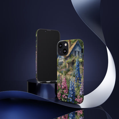 Cottage Surrounded Blossoms - iPhone Case