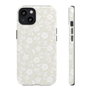 Light Color Floral iPhone case (Protective) - Protective Phone Case