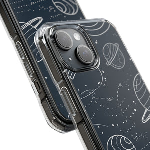 Cosmic Wanderer – Handyhülle für iPhone (Clear Impact – Magnetisch)