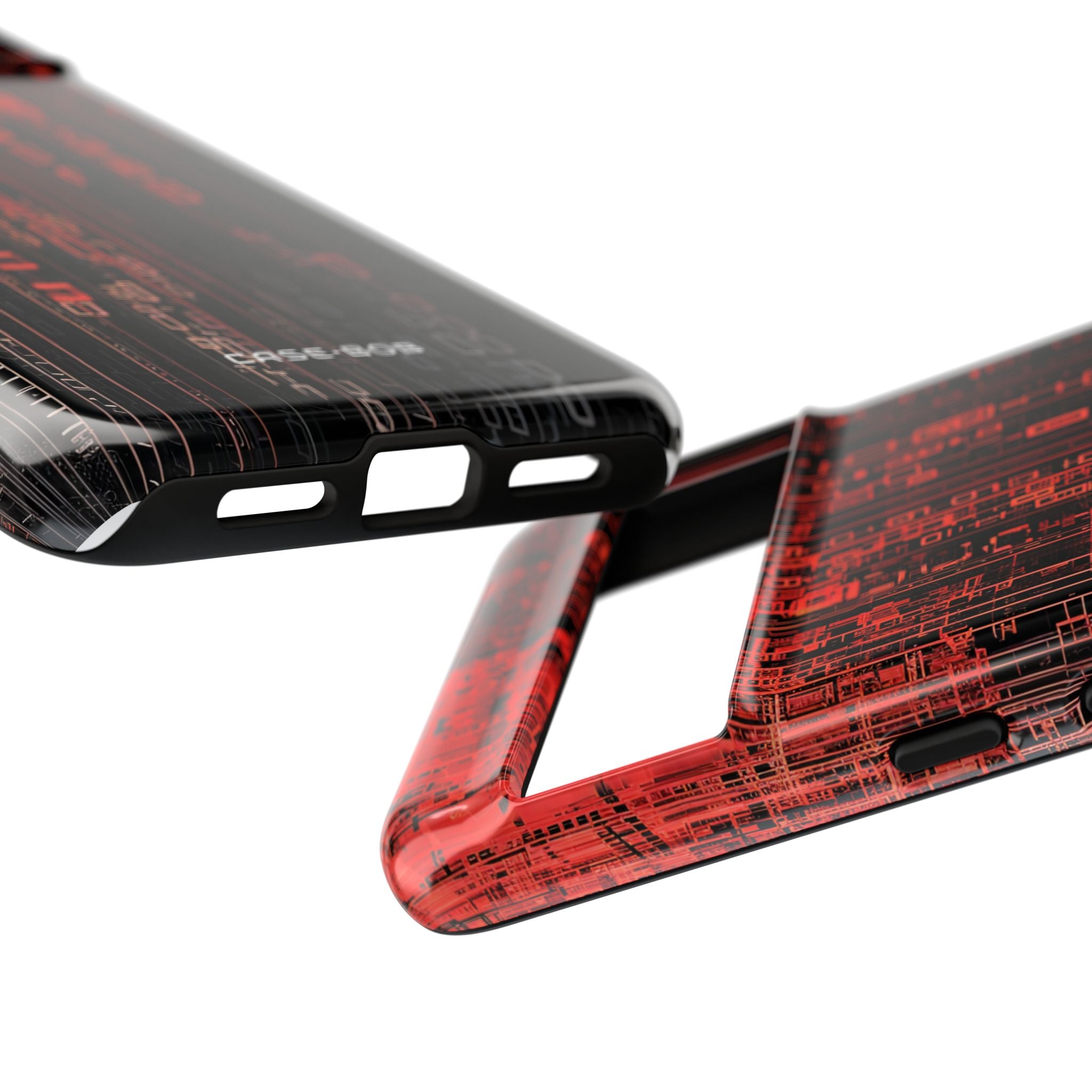 Crimson Glyphs Google Pixel 8 Pro Case - Tough