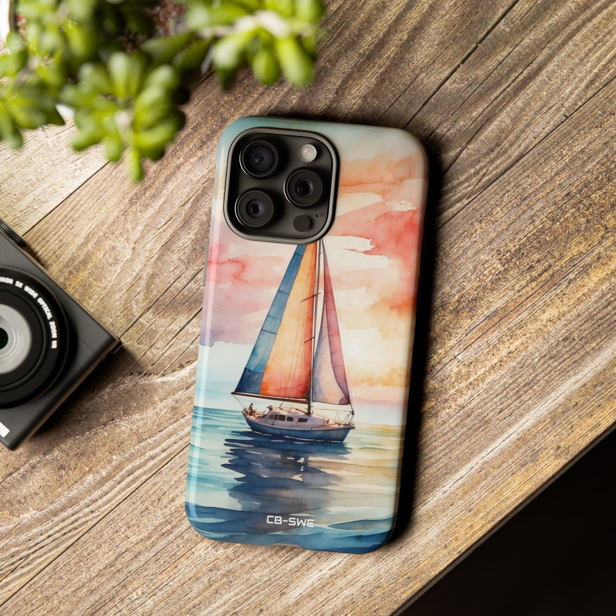Sailboat Glides Calm - iPhone Case