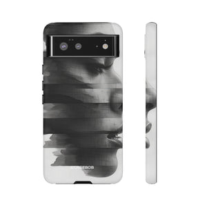 Abstract Glitch Portrait | Protective Phone Case for Google Pixel