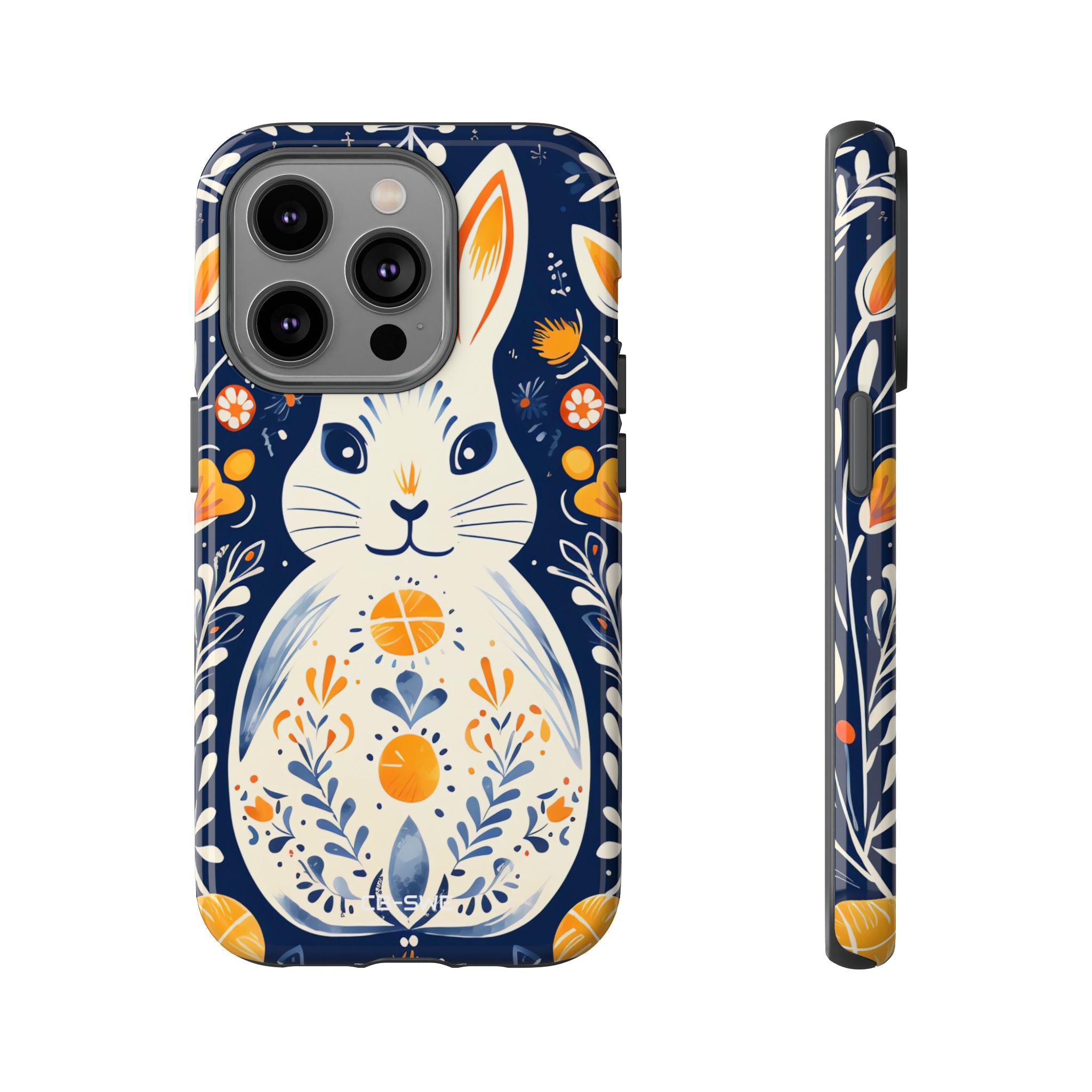 Floral Rabbit Joy - iPhone Case