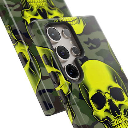 Neon Skull Camo Samsung S24 Ultra Case - Tough