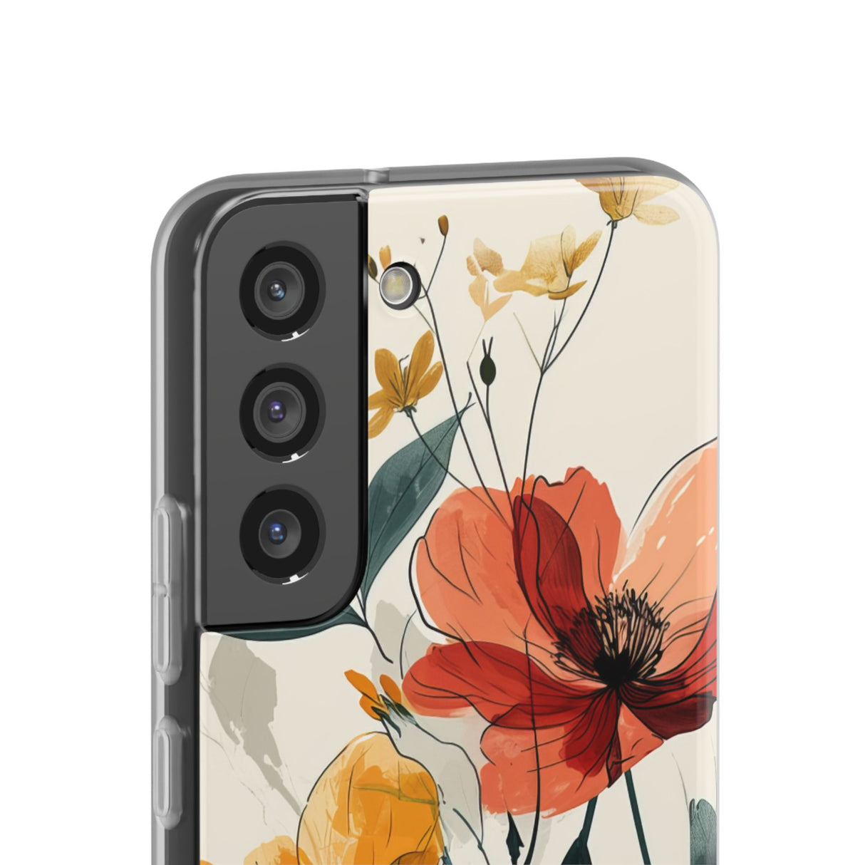 Serene Floral Harmony | Flexible Phone Case for Samsung Galaxy