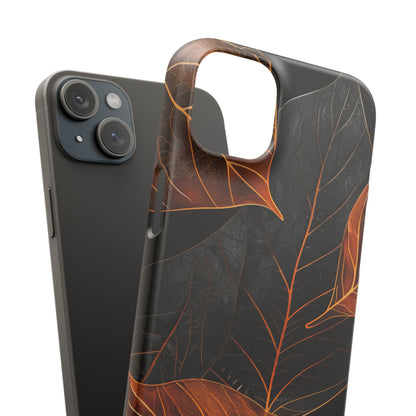 Autumn Leaf Elegance iPhone 15 - Slim Phone Case