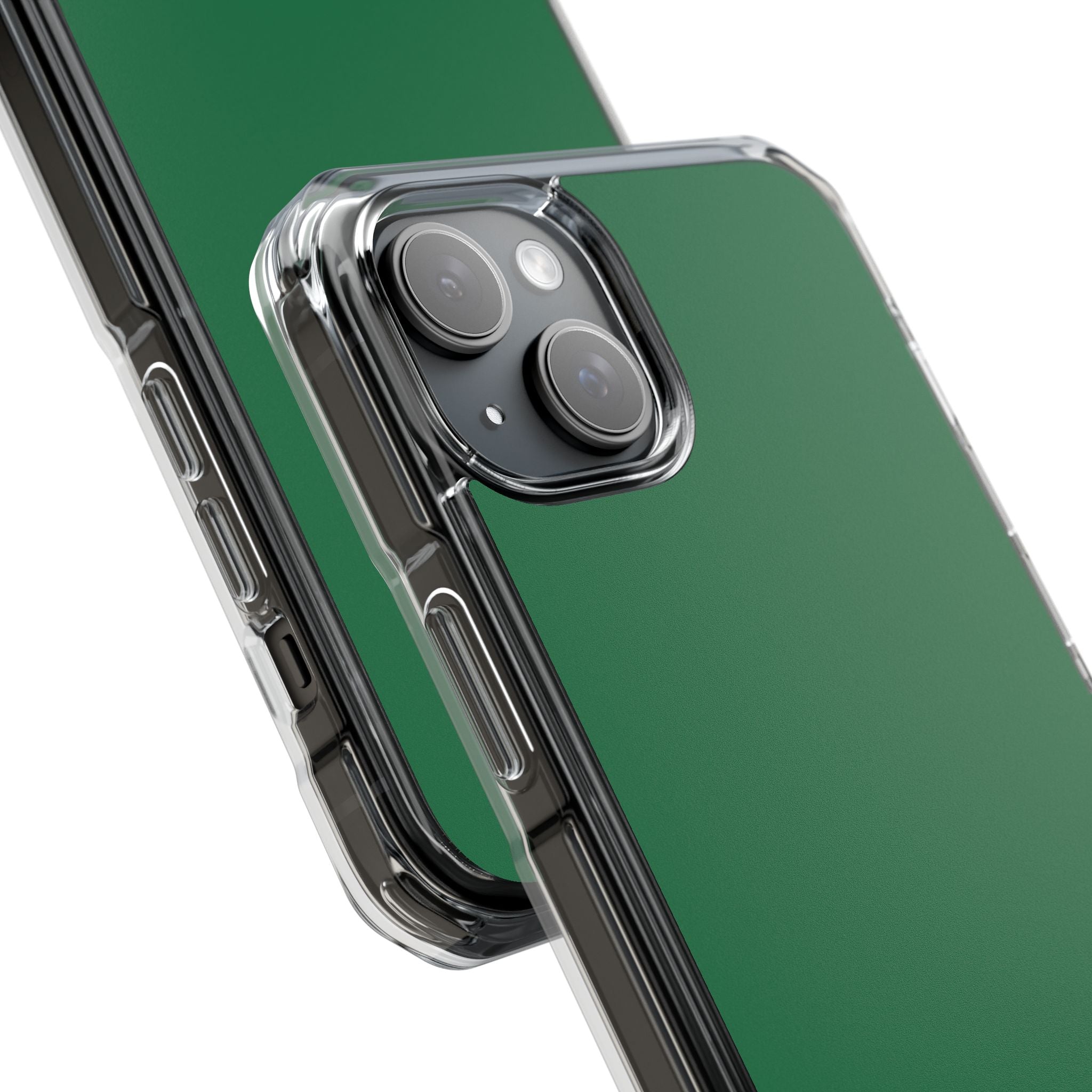 Dark Spring Green - Clear Impact Case for iPhone