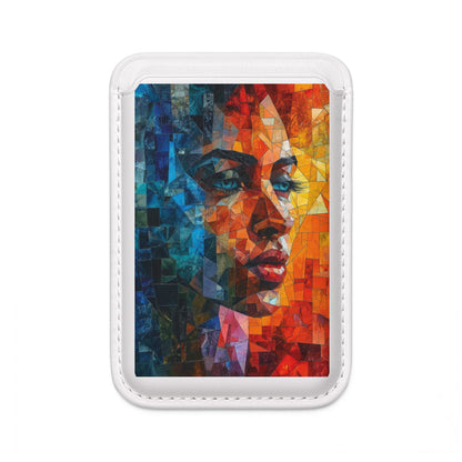 Mosaic Gaze Blue Wallet – MagSafe Klar