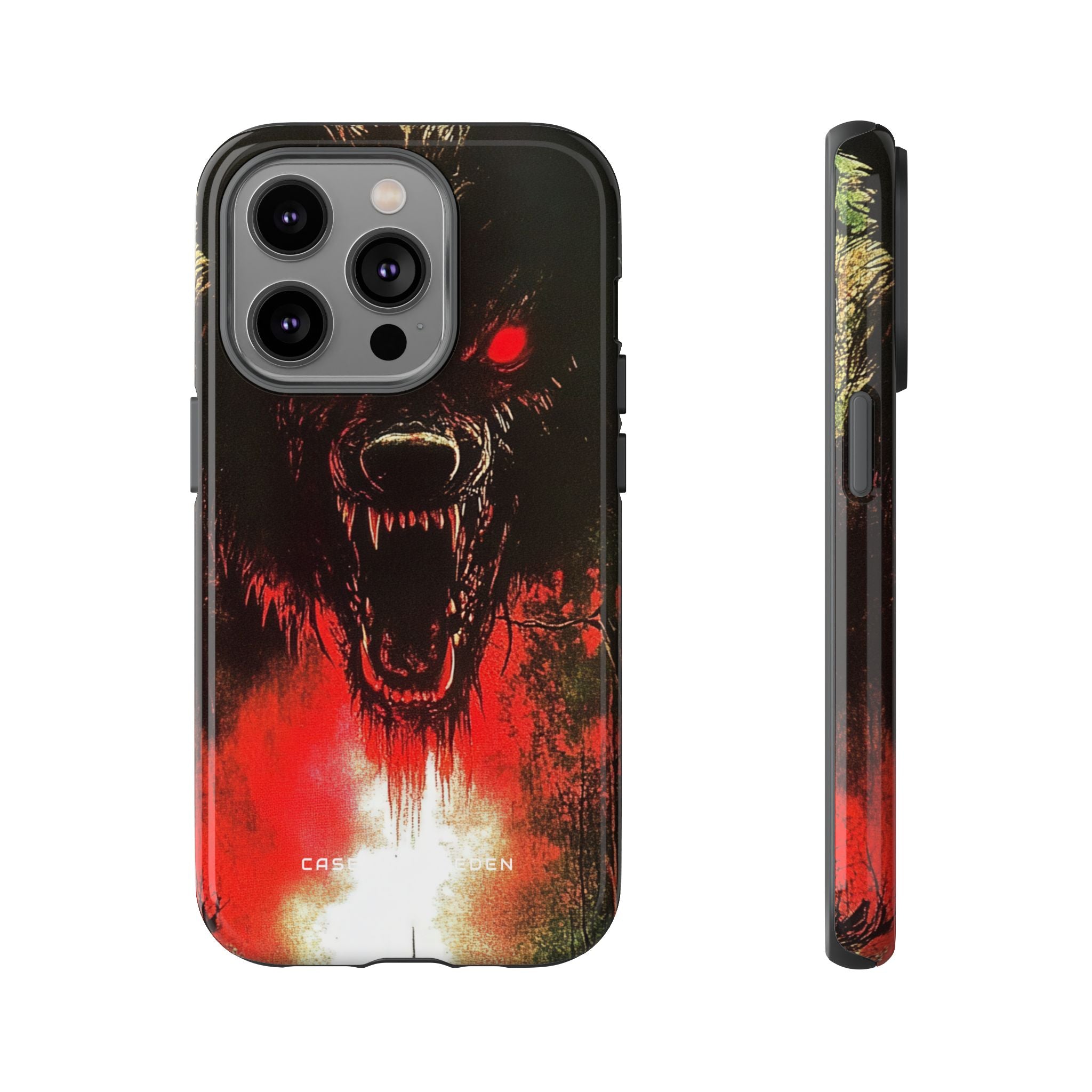 Bloodmoon Wolf's Lament iPhone 14 - Tough Phone Case