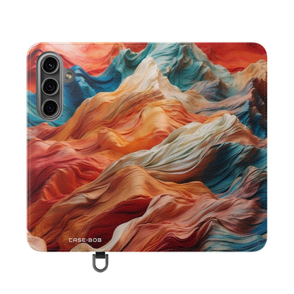 Fabric Peaks Sunset - Samsung S24 Case - Wallet