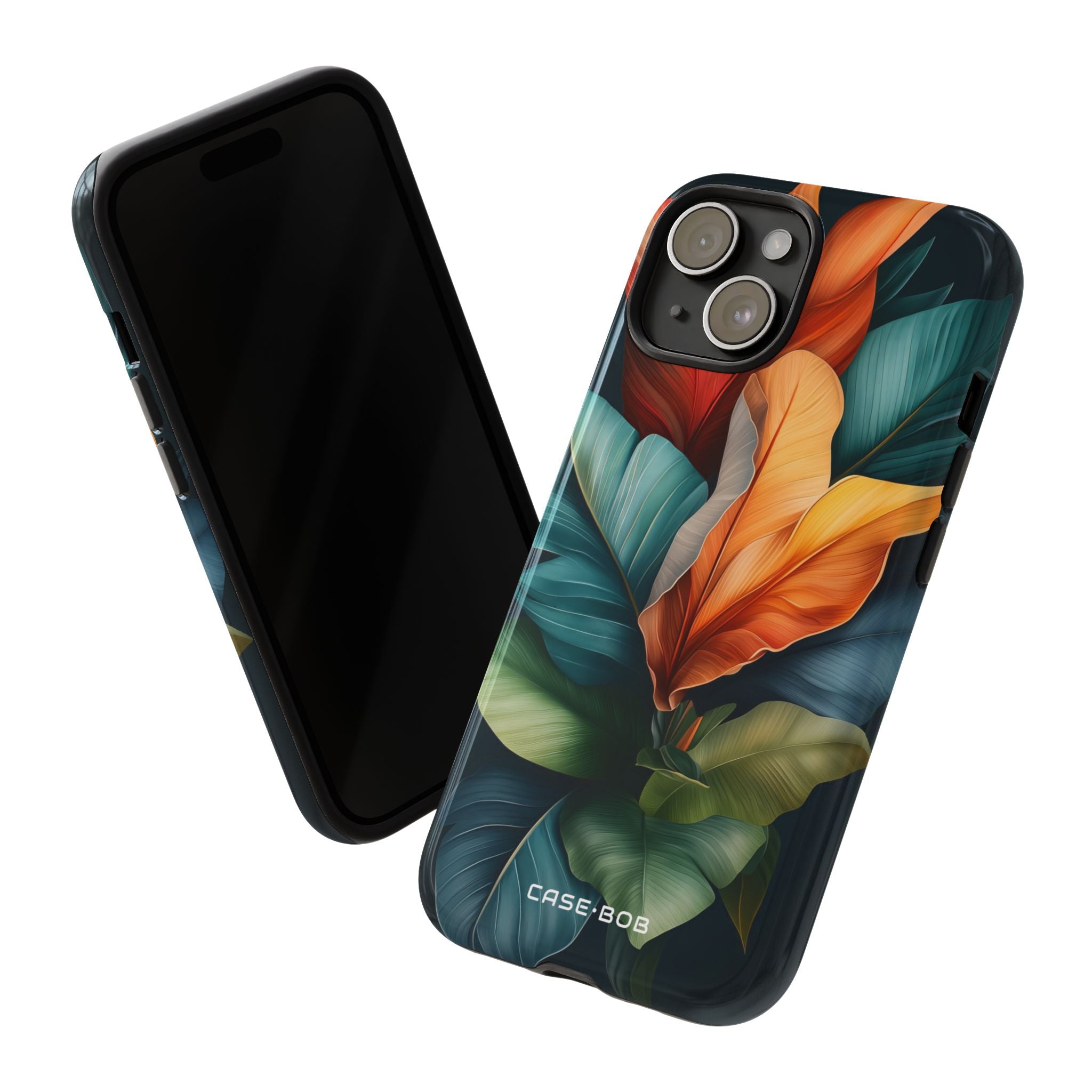 Tropical Leafburst iPhone 15 Case - Tough