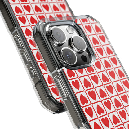 Hearts In Squares iPhone Case - Impact