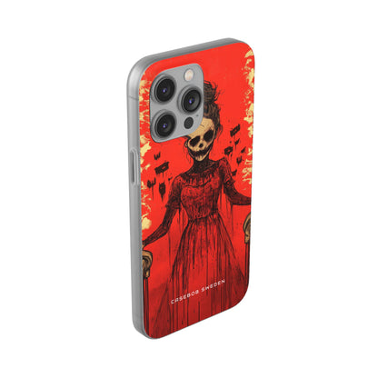 Haunting Scarlet Descent iPhone 14 - Flexi Phone Case