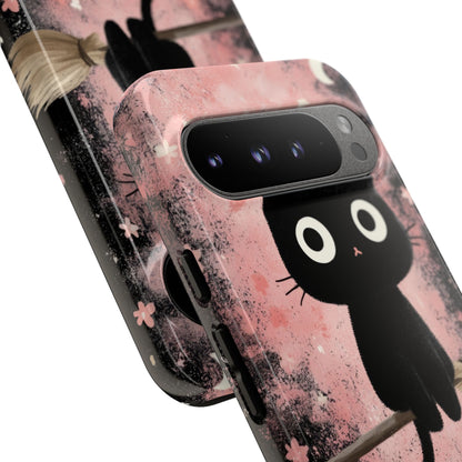 Whimsical Cat Soars - Google Pixel Case