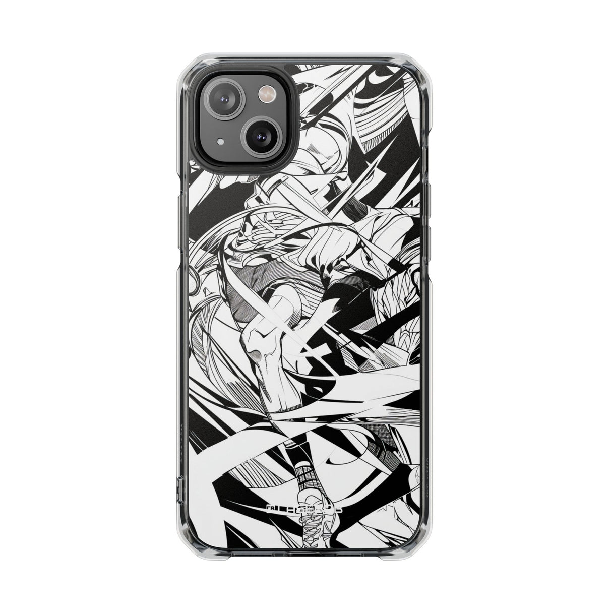 Dynamic Court Noir - Phone Case for iPhone (Clear Impact - Magnetic)