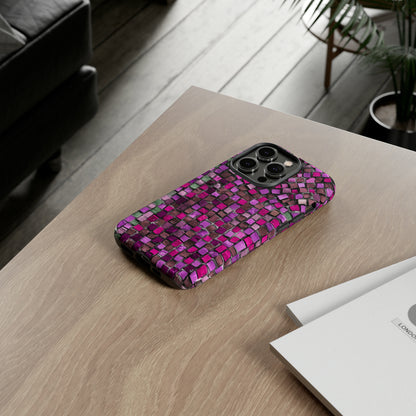 Purple Mosaic - Protective Phone Case